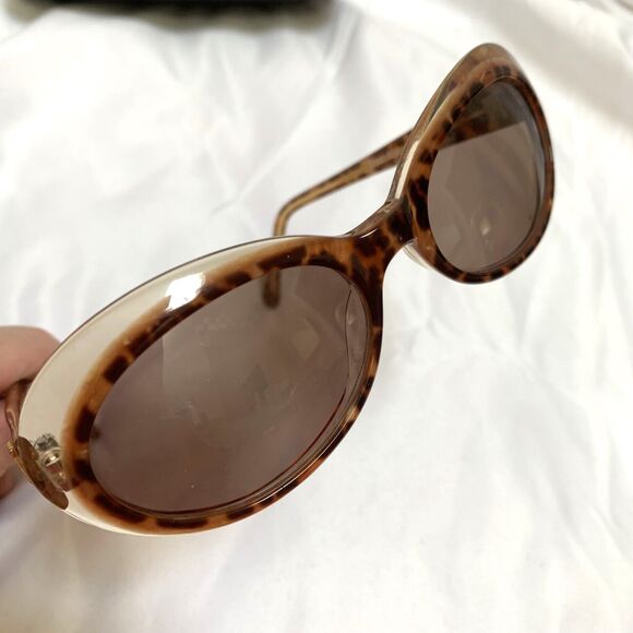 EMMANUELLE KHANH Rare Tortoise Shell Oval Vintage Sunglasses PRIVATE EYES EK158 - Picture 7 of 12